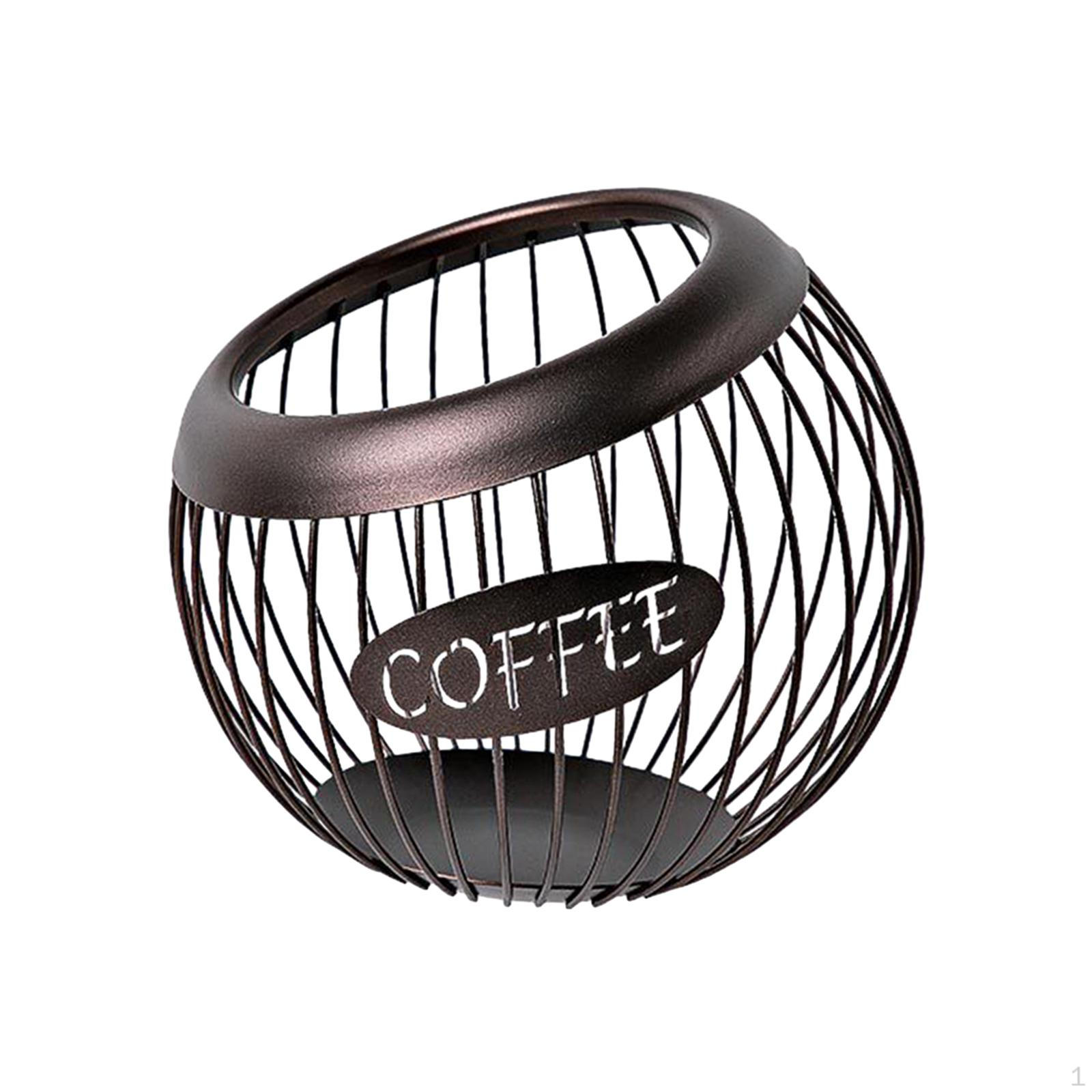 

Держатель для капсул для кофе, настольный органайзер, экономия места, корзина для хранения из кованого железа, контейнер для закусок и конфет кофейный