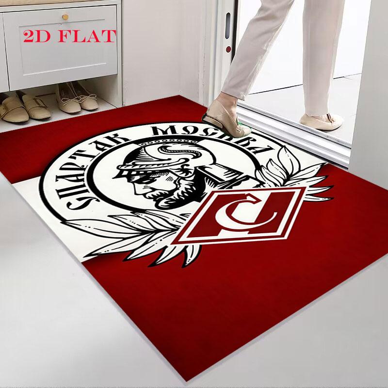 Spartak Moscow Fire Carpet Rug for Living Room Bedroom Home Sofa Decoration,Kids play Nonslip Floor Mat