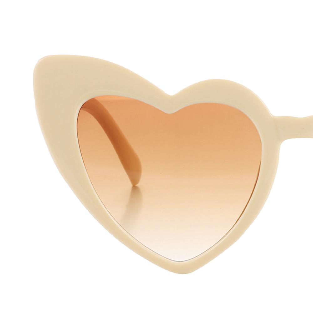 Goggle Love Heart Sunglasses Heart-Shaped Sunglasses UV400 Protection Vintage Sunglasses Eyewear