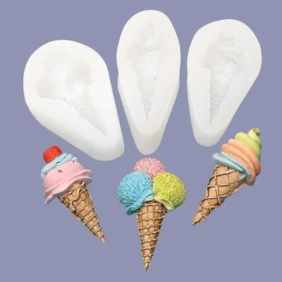 Siliconen IJsbeker Modelleren Chocolade Fondant Taart Decoratieve Vorm DIY Dessert Verjaardagstaart Koekjes Bakvormen