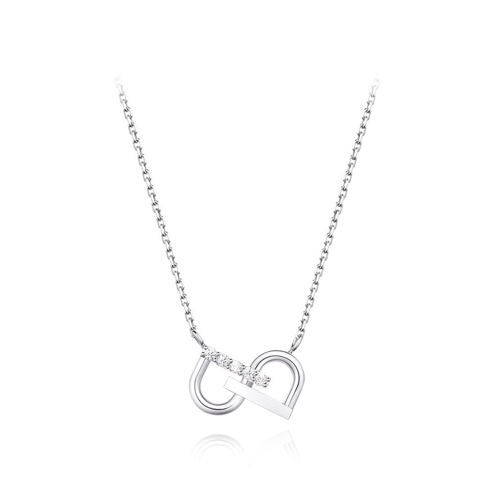 

[Stonehenge]] She Silver Necklace Sa24B86P
