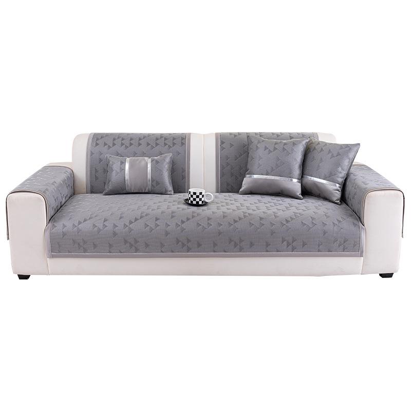 New Sofa Cushion Summer Ice Silk Cool Sofa Seat Cushion Cold Light Luxury High-End Non-Slip Sofa Cover
