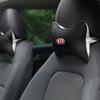 1/2Pcs Car Seat Headrest Auto Logo Neck Pillow Car Accessories For KIA Cerato Sportage R K2 K3 K5 K6 K7 K8 RIO 3 4 Sorento Picanto
