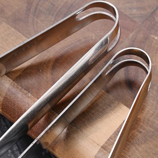 Stainless Steel Food Tongs for Buffet BBQ Long Handle Non-Slip Food Clips Rust-Proof Dishwasher Safe Kitchen Utensils for Seafood Bread Vegetables