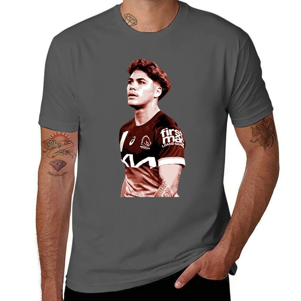 Reece Walsh NRL orange posterized T-Shirt t shirts with prints man t shirt luxury essential t shirt T-Shirt