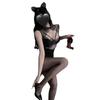 Sexy underwear women's sexy black hollow temperament lace splicing breathable and thin Spice girl slim hip wrap