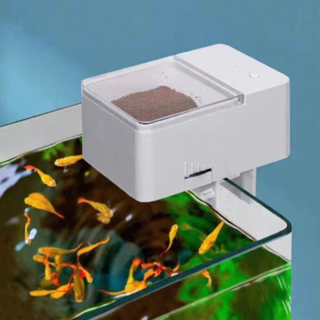 Automatic Fish & Turtle Feeder Smart Control Auto Timing Rectangle Design Indoor All Seasons Use NCI PET Luxury Durable ABS