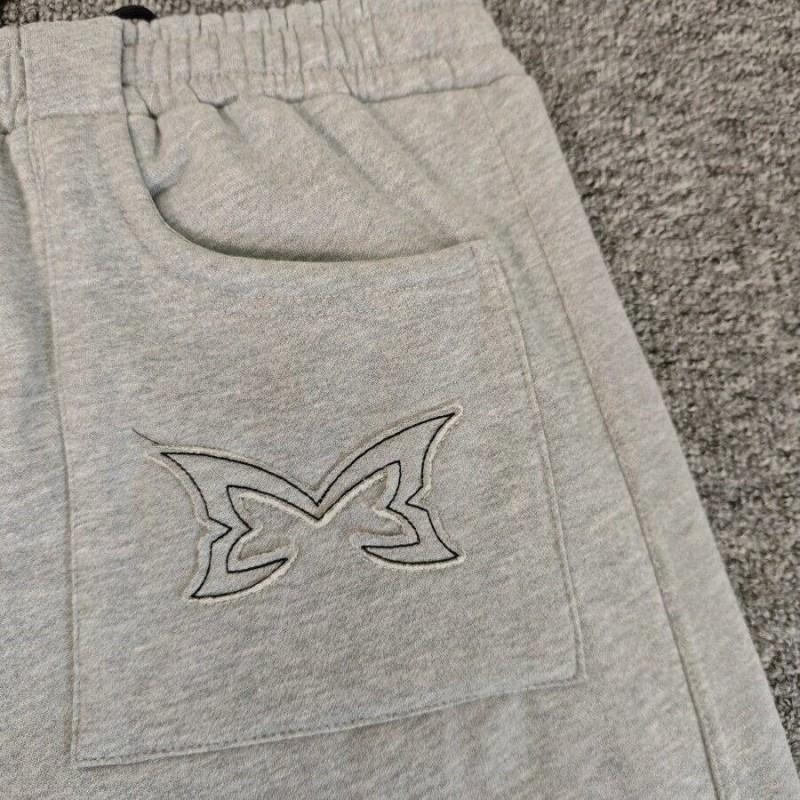 Mertra Vintage Straight Leg Fleece Sweatpants Unisex Loose Casual Sports Trousers