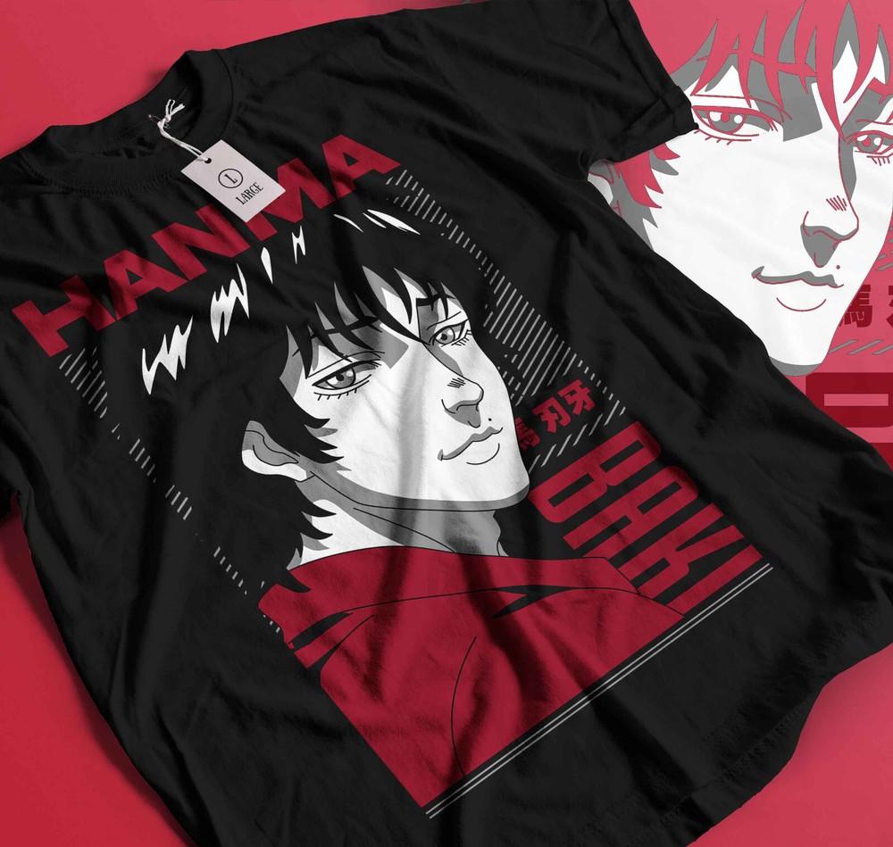 

Baki the Grappler T-Shirt Baki Hanma Manga Yujiro Hanma Baki Anime Gift Size 335 S