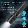 ABODXWERDI Powerful Rechargeable Emergency Flashlight with 3 Digital for Emergency Power First Outdoor Night and Dog Walking Flashlight, Compact,