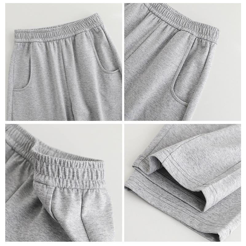 Huamian Wide-leg Banana Pants Women's Trousers Autumn and Winter New Knitted Casual Pants High Waist and Thin Straight Sweatpants