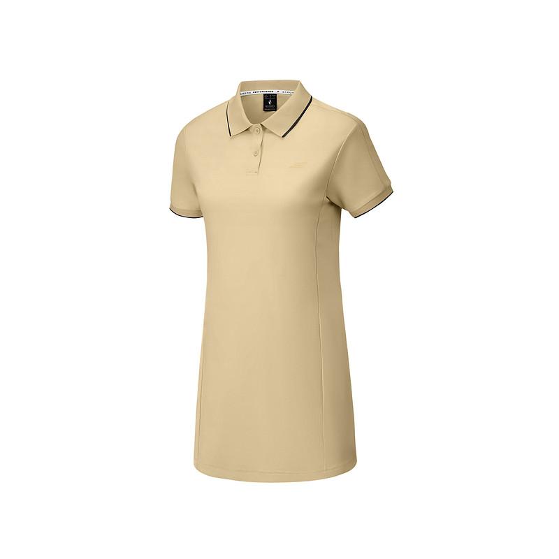 Skechers Sports Knitted Casual Breathable Moisture-Wicking Quick-Dry Short Sleeve Dress Women dresses P226W021-00RT S