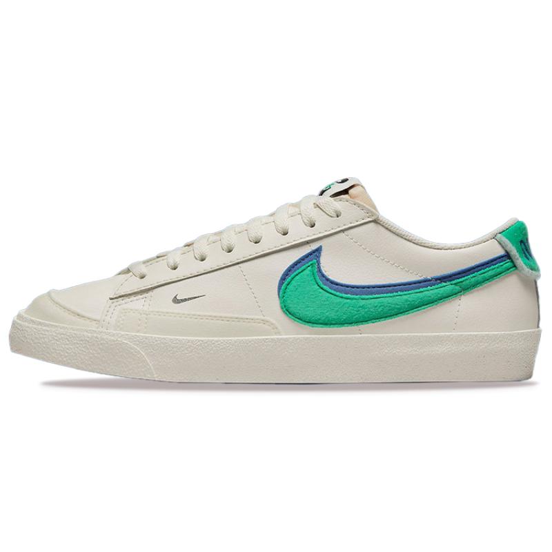 Nike Blazer Low 72 Double Swoosh Sail Green Blue Sneakers Skateboard Shoes DO9777-001