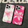 Pink Lily Flower Shockproof Phone CasPhone Case For iPhone 17 16 15 14 13 12 11 Pro Max 16 Plus 17 Air Silicone Bumper Cover
