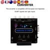 Conversor RGBS VGA SCART para YPBPR Adaptador de Vídeo RGBS VGA SCART para YPBPR Transcodificador Conversor Cor Brilho Ajustável