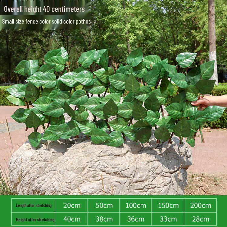 Retractable Wooden Picket Fence for Outdoor Greenery and Balcony Decoration