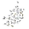 100Pcs Mixed Glass Crystal Hybrid Diamond Rhinestones Nail Art Decorations