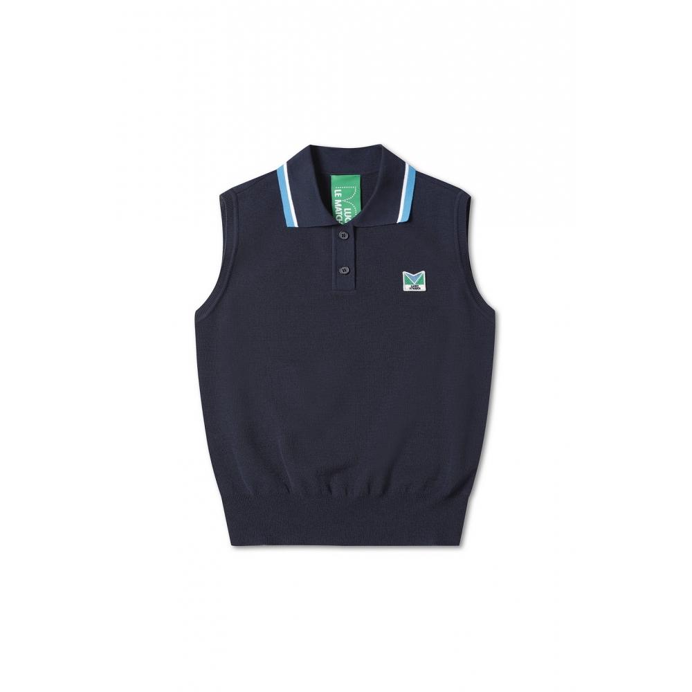 

LUCKYMARCHE Sleeveless Sport Knit Top for womenQWWAX22417NYX