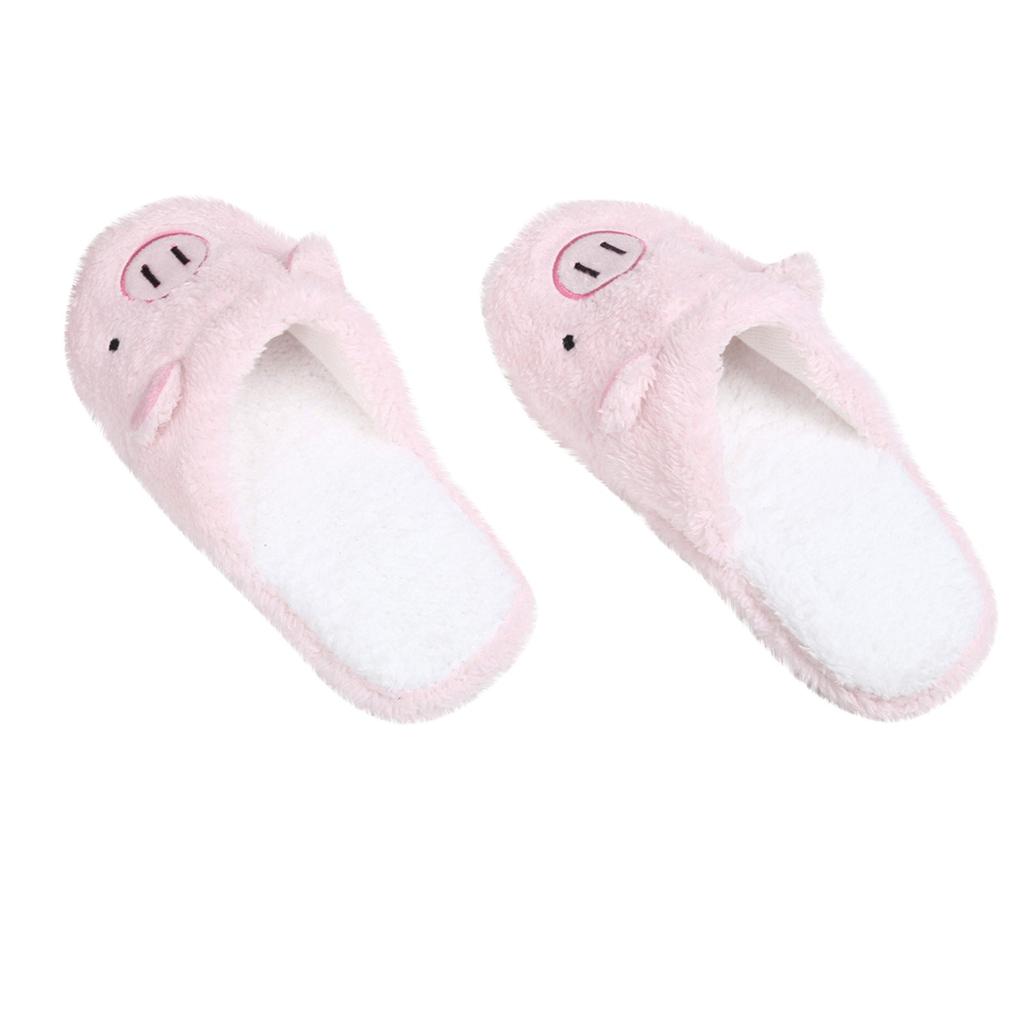 Pig Home Floor Soft Stripe Slippers Female Shoes PK 38