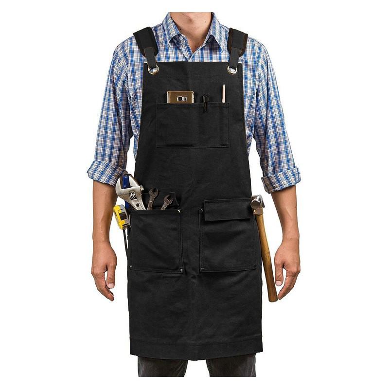 Waxed Canvas Apron: European & American Style for Gardening, Woodworking, and Kitchen