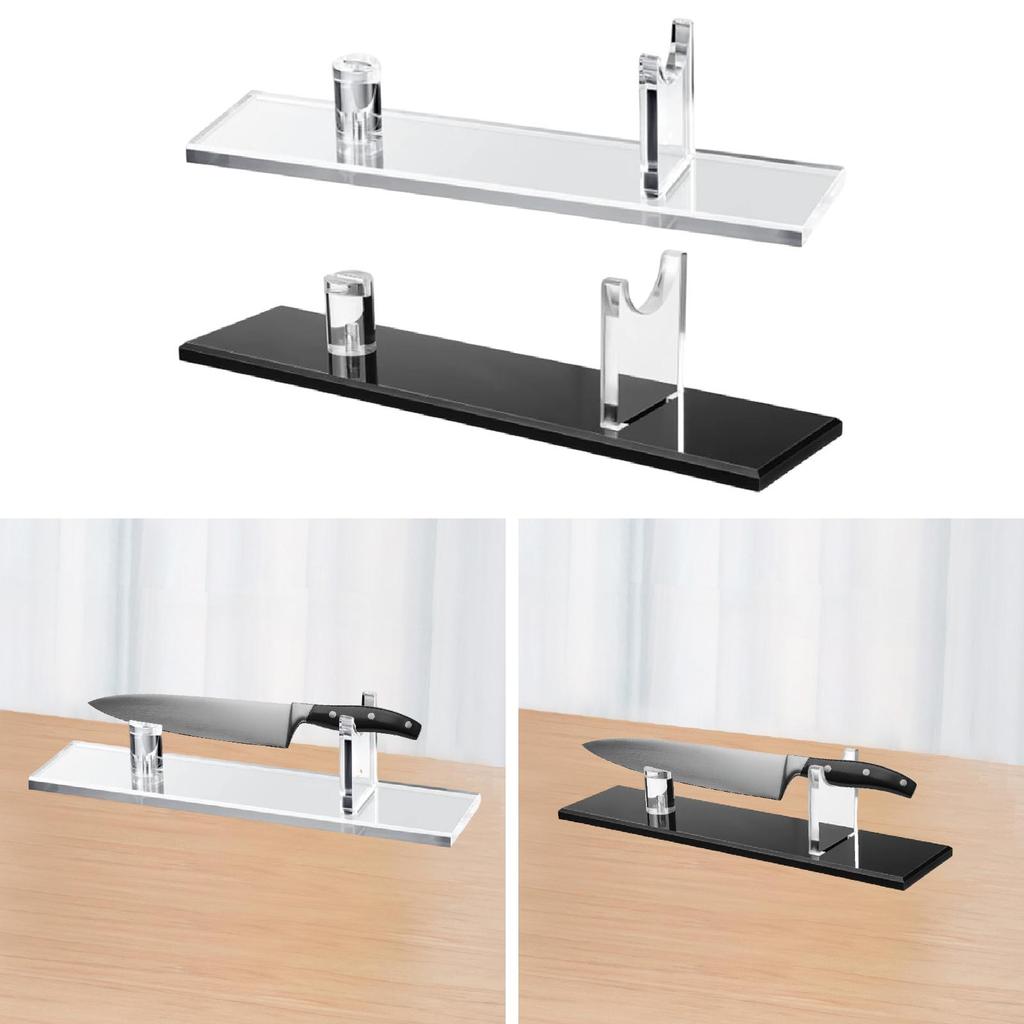 Knife Display Stand Knife Holder Easy To Assemble for Single Sturdy Practical Home Decoration for Restaurant Living Room