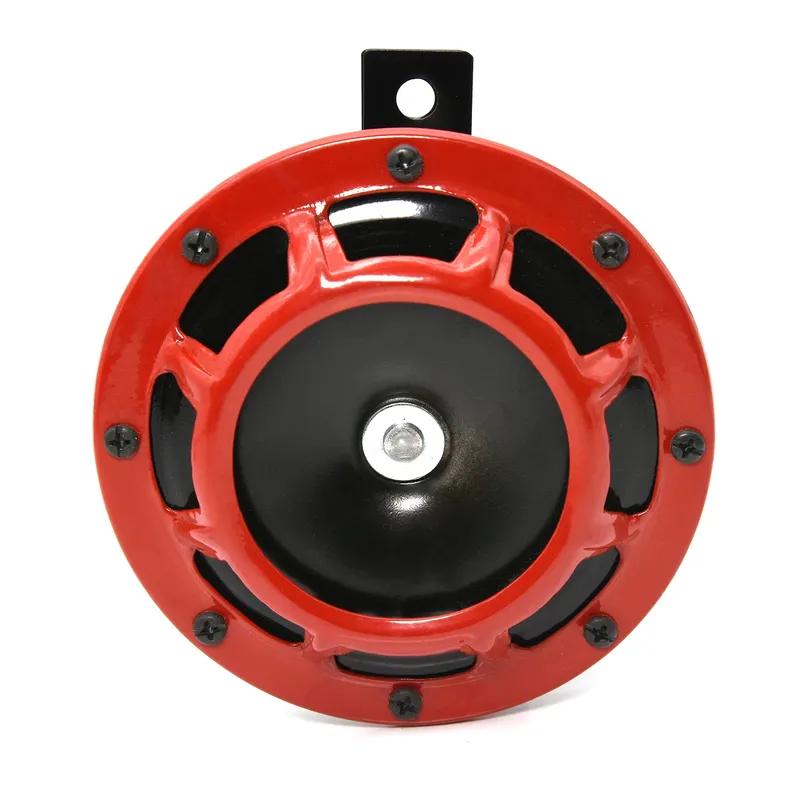 2PCS Car Super Loud Horns Red/Black Car Motorcycle Electric Blast Tone Air Horn Kit 12V 115DB Horn Speaker Horns Universal