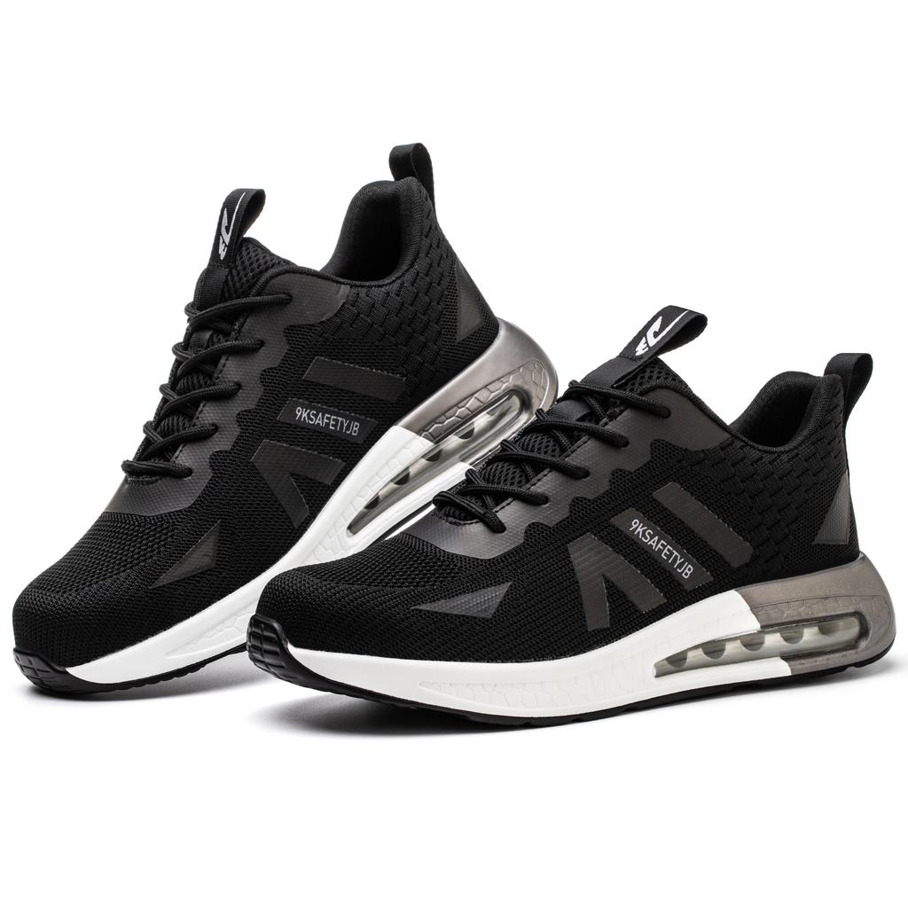 JB9192 Mode Neue Outdoor Industrie Sicherheitsschuhe Hoher Rückprall Bequem Rutschfest Sicherheitsschuhe Schwarz Mesh Herrenschuhe