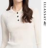 ELLASSAY Women's Silk Polo Knit Sweater
