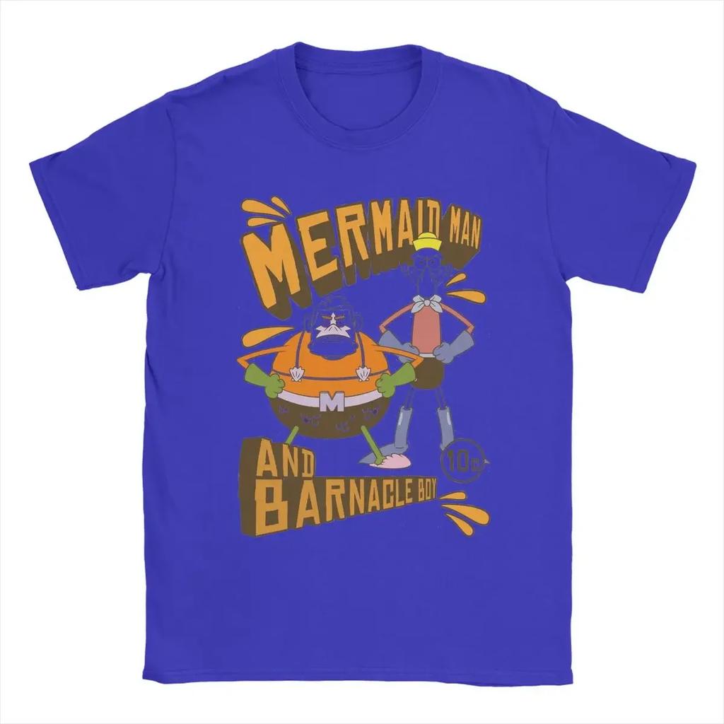 SpongebobedMan And Barnacle Boy T Shirt 100% Cotton Clothing Hipster Short Sleeve Crewneck Tees Classic T-Shirt