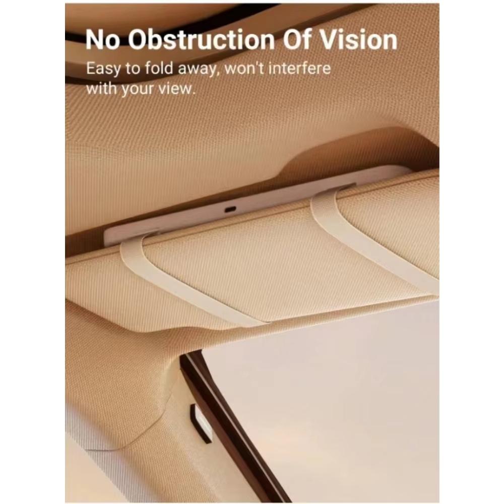 LED Light Mode Stepless Dimming Sun Visor Vanity Mirror Rechargeable Touch Sensor Vanity Mirror Convenient Car Vanity Mirror