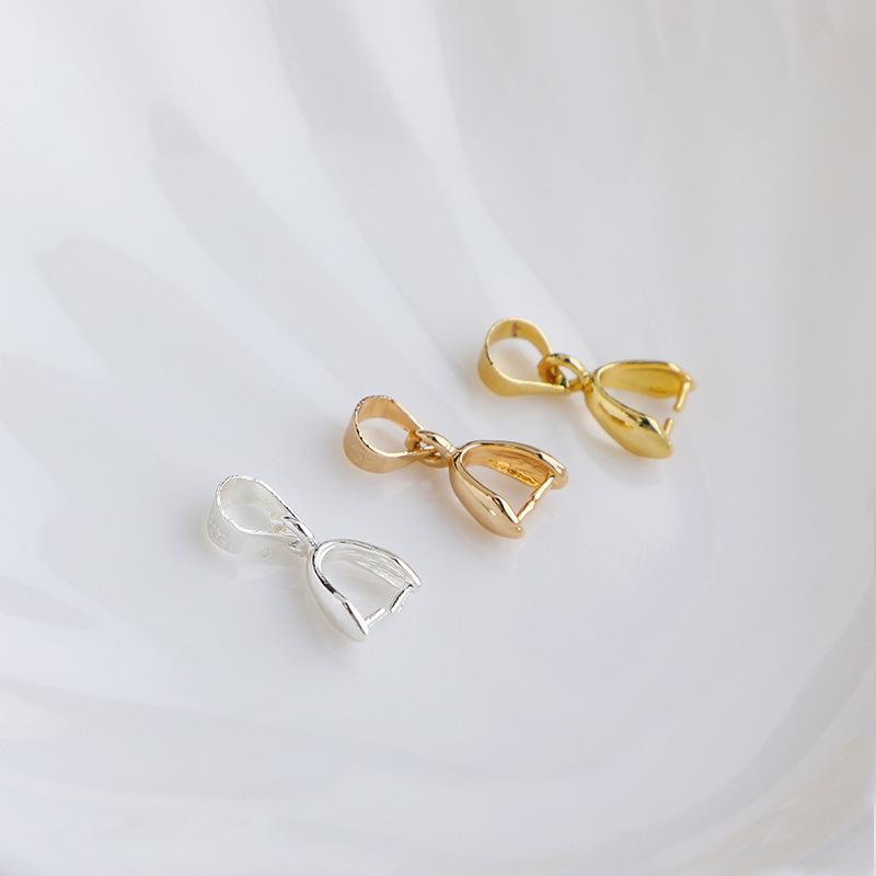 14K Gold Filled Kralle Verschluss Jade Anhänger für DIY Schmuck