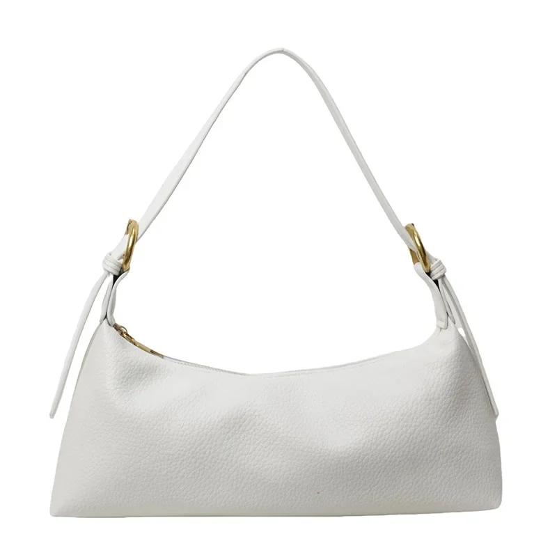 Fashion Simple Sense of Luxury Solid PU Shoulder Bags 2026 High Quality Temperament Versatile Commuting Style Crossbody Bags