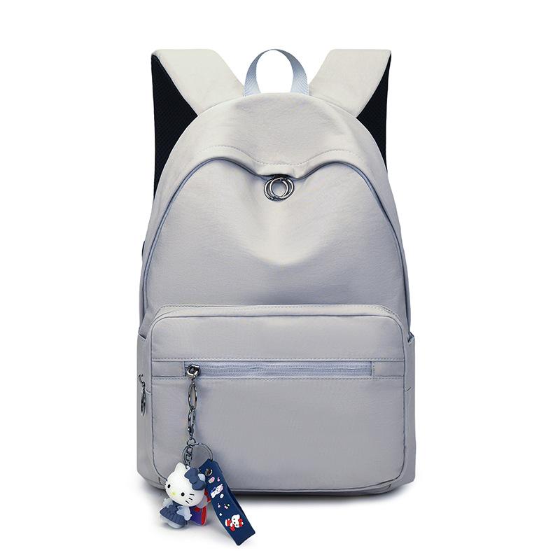 Schoolbag Casual Lightweight Large-capacity Shoulder Back Unisex 1011 New Anti-splash Simple Korean Version Commuter Travel Backpack