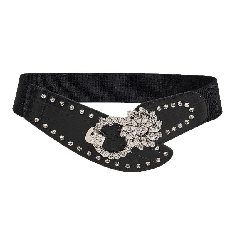 

Fashion Brand Belt Female Decoration Is Suitable for Coat with Dress Belt Waist Suit Elastic Elastic Waist Seal Width. 90cm чёрный