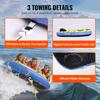 Towable Tube for Boating, 1-3 Riders Inflatable Towable Tube with Bumper Fins, 510 Lbs Water Sport Towable Tubes for Boats To Pull, Full Nylon Cover,