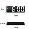 ARAK LED Clock, Alarm Clock with Calendar Display, Temperature Display, Adjustable Brightness, Large Screen, Alarm Function, Snooze Function, for