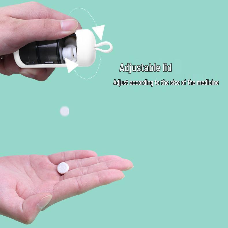 Portable Large-Capacity Pill Storage Box: Mini Travel Medicine Case