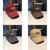 Boston Letter Embroidered Baseball Cap With Breathable Cotton For Casual Streetwear