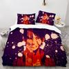Série de Animação Impressão Digital 3D Kit de Cama de Três Peças Lençol Colcha