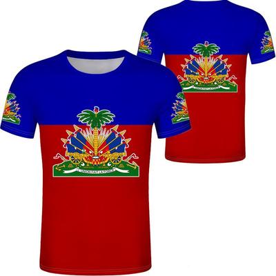 HAITI Flag National Emblem T-Shirts 3D Printed TShirt Summer T Shirt Fashion Kids Casual Boys Girls Tees Tops Children Clothing