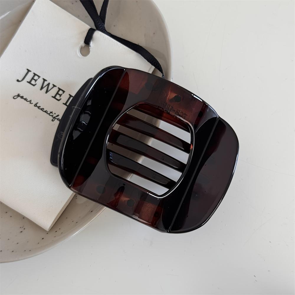 Elegante, von Vintage inspirierte Haarklammer - Groß, geometrisch geschwungenes Design mit gemischten Farben - Schickes Damen-Haaraccessoire