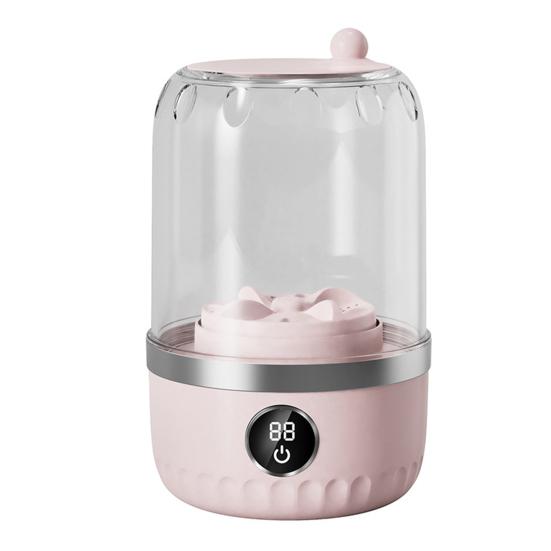 Portable Mini Washing Machine Automatic Laundry Cup for Underwear & Socks Quiet Operation Efficient Baby Clothes Washer for Travel Camping