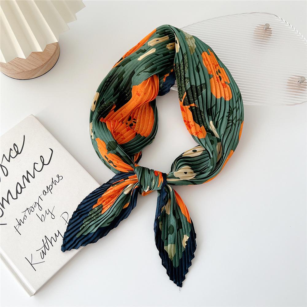 70cm Fold Square Scarf Women Spring Summer Fashion Bandanas Bag Hat Head Hair Shawl Wraps