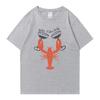 Heißer Verkauf Hummer und Weinglas Grafikdruck Kurzarm T-Shirt Sommer Oberteil Unisex Oversized Unisex T-Shirt