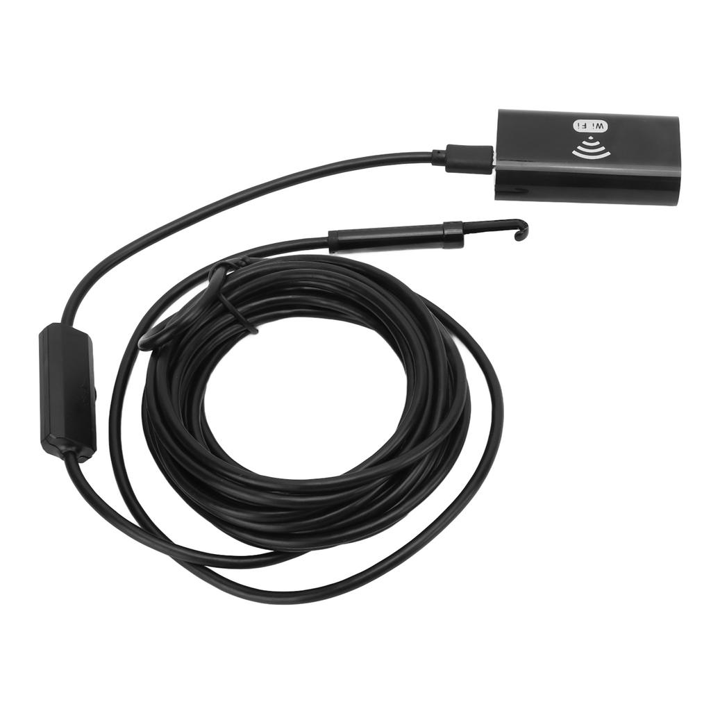 Industrial Endoscope 1200P HD 8mm Lens Wifi Inspection Camera IP68 Waterproof Adjustable LED for