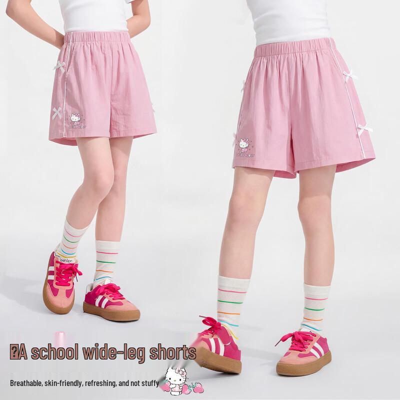 Hello Kitty Girls  Summer Wide-Leg Casual Shorts 140
