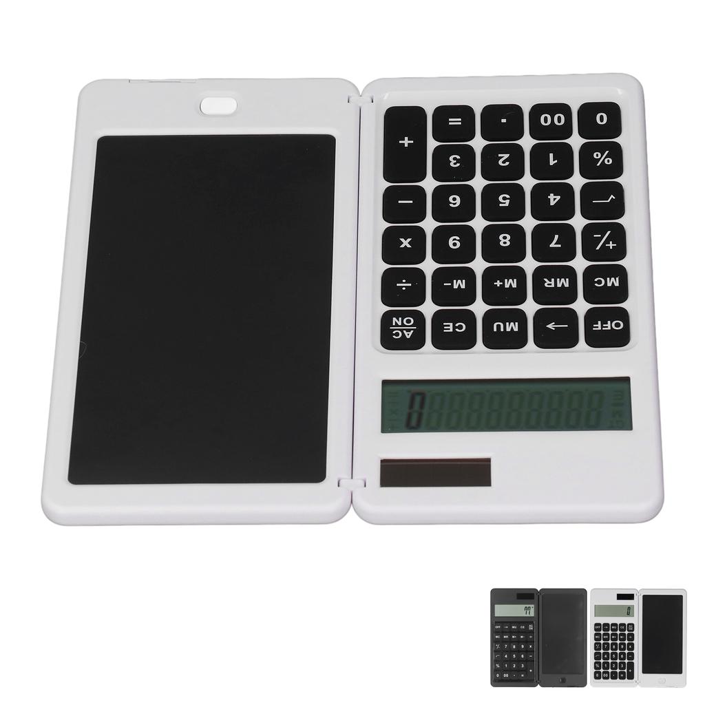 Office Desk Calcultor Solar Powered Multifunctional Pocket Desktop Calculator with Writing Tablet