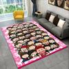 Retro Slam Dunk Basketball Anime Cartoon Carpet Rug for Bedroom Living Room Sofa Playroom Doormat Home Decor,Area Rug Non-slip