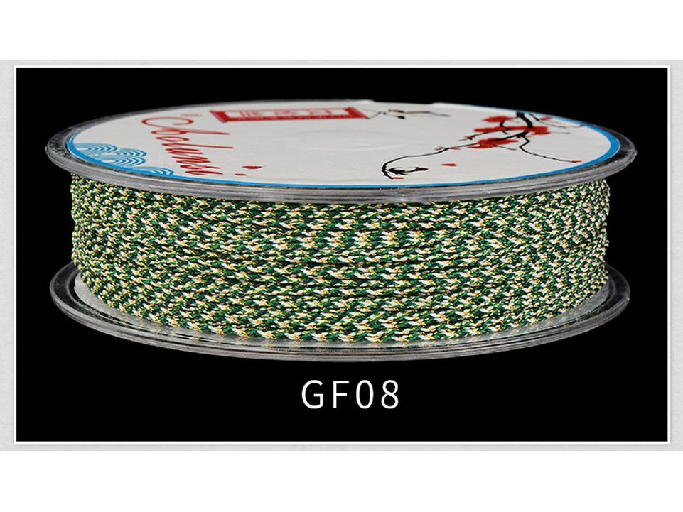 0.9mm Gold Color Hand-Woven Bracelet Rope for DIY Tassels