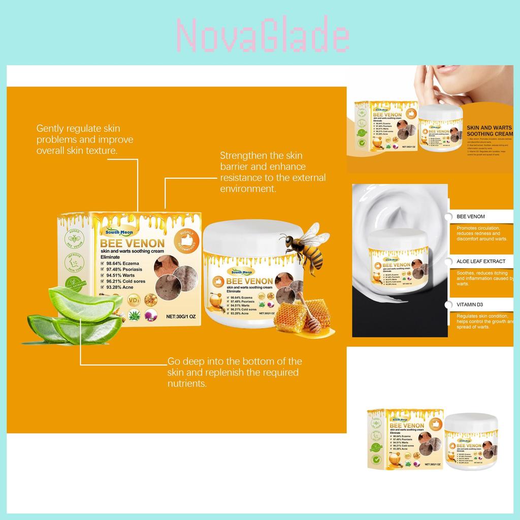 Gentle Skin-smoothing Honey Bee Venom Cream Moisturizing Daily Massage